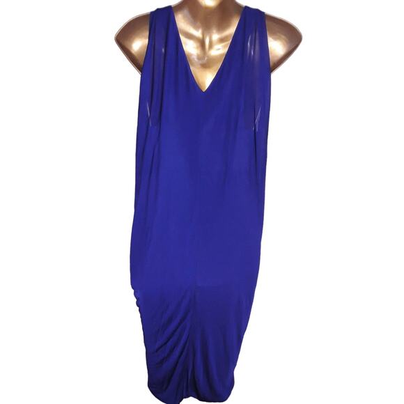 NWT Versace Early 2000's Draped Panel Back Grecian Cocktail Dress Sz 42 - Picture 3 of 13